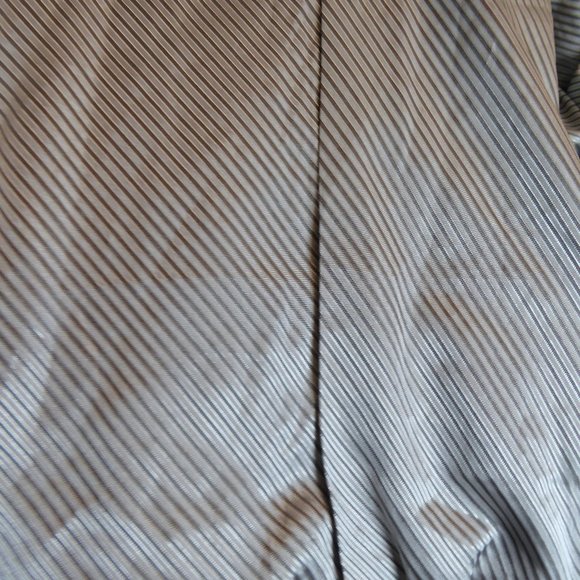 JULIA wool knit Jacket gray blazer herringbone pinked edge wool fitted 8 - Picture 11 of 12